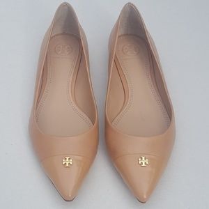 NWT Tory Burch Leather Fairford Pointed Toe Flats